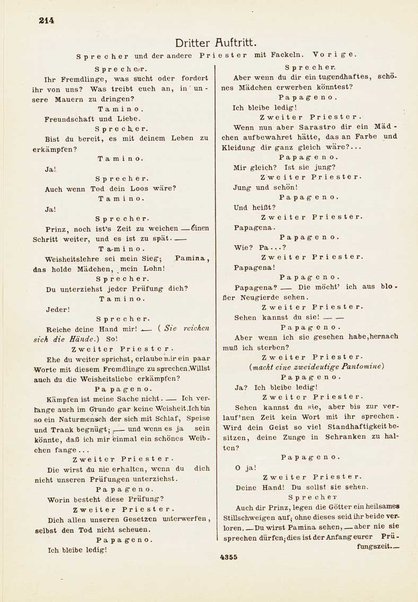 Die Zauberflöte : Oper in zwei Aufzügen : KV 620 / W. A. Mozart ; Text von Emanuel Schikaneder ; nach dem Autograph revidiert und mit Einführung versehen von Hermann Abert