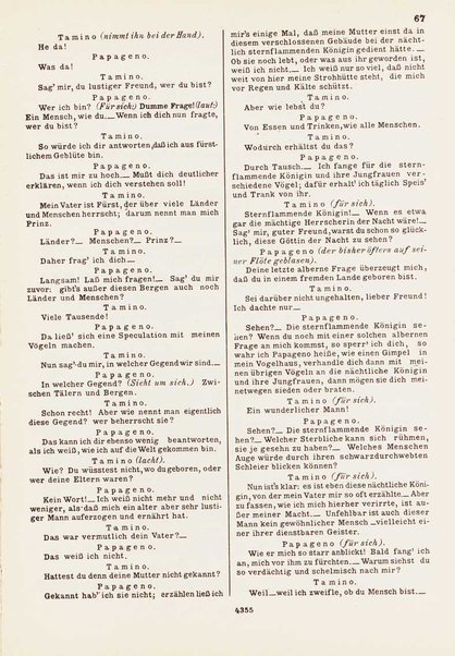 Die Zauberflöte : Oper in zwei Aufzügen : KV 620 / W. A. Mozart ; Text von Emanuel Schikaneder ; nach dem Autograph revidiert und mit Einführung versehen von Hermann Abert