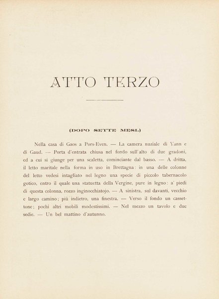 Vita brettona : scene da Pêcheurs d'Islande di Pierre Loti : in tre atti e quattro quadri / di E. Golisciani ; musicate da Leopoldo Mugnone