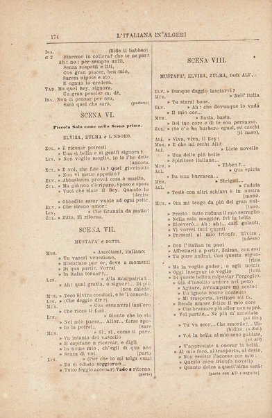 L'italiana in Algeri : melodramma giocoso in due atti / di Gioachino Rossini  [Introduzione di Amintore Galli]