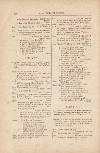 L'italiana in Algeri : melodramma giocoso in due atti / di Gioachino Rossini  [Introduzione di Amintore Galli]