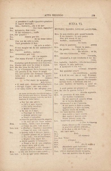 L'italiana in Algeri : melodramma giocoso in due atti / di Gioachino Rossini  [Introduzione di Amintore Galli]