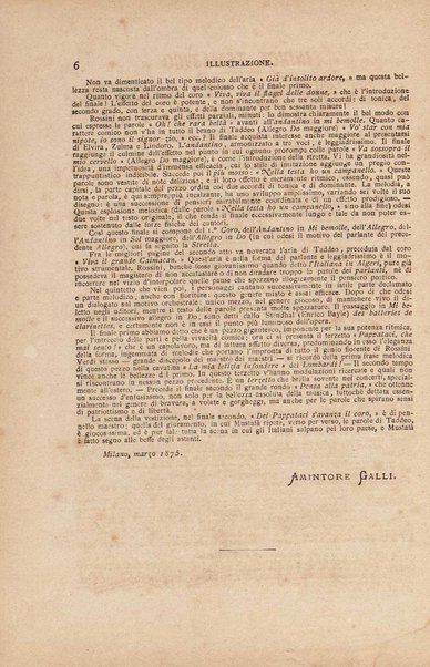 L'italiana in Algeri : melodramma giocoso in due atti / di Gioachino Rossini  [Introduzione di Amintore Galli]