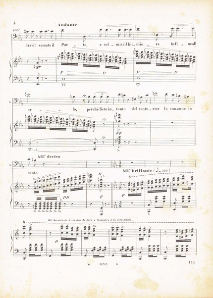 Il guarany : opera-ballo in quattro atti / posta in musica dal M.º cav. A. Carlos Gomes