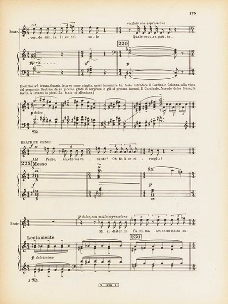 Beatrice Cenci : tragedia in tre atti / di Vittorio Viviani ; [musica di! Guido Pannain ; riduzione per canto e pianoforte di Renato Parodi