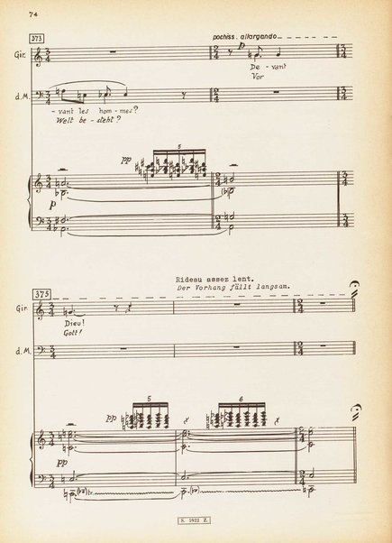 La mort de don Juan : azione in musica / da Oscar V. de L. Milosz ; [musica di! Roman Palester ; (Deutsch von Anton Gronen Kubitzki)