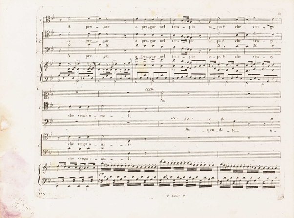 Saffo : tragedia lirica in 3 parti di S. Cammarano / musica del maestro cavaliere Giovanni Pacini