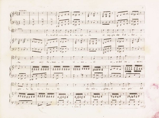 Saffo : tragedia lirica in 3 parti di S. Cammarano / musica del maestro cavaliere Giovanni Pacini