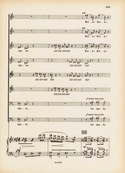 La bisbetica domata : quattro atti di Arturo Rossato (dalla commedia di G. Shakespeare) / per la musica di Mario Persico ; riduzione per canto e pianoforte di Mario Pilati