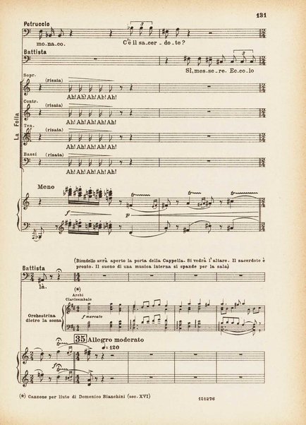 La bisbetica domata : quattro atti di Arturo Rossato (dalla commedia di G. Shakespeare) / per la musica di Mario Persico ; riduzione per canto e pianoforte di Mario Pilati