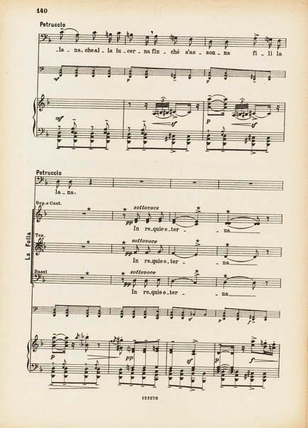 La bisbetica domata : quattro atti di Arturo Rossato (dalla commedia di G. Shakespeare) / per la musica di Mario Persico ; riduzione per canto e pianoforte di Mario Pilati