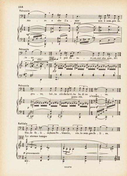 La bisbetica domata : quattro atti di Arturo Rossato (dalla commedia di G. Shakespeare) / per la musica di Mario Persico ; riduzione per canto e pianoforte di Mario Pilati