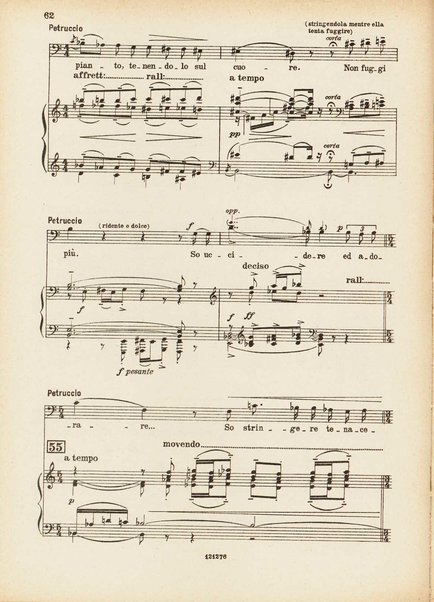 La bisbetica domata : quattro atti di Arturo Rossato (dalla commedia di G. Shakespeare) / per la musica di Mario Persico ; riduzione per canto e pianoforte di Mario Pilati