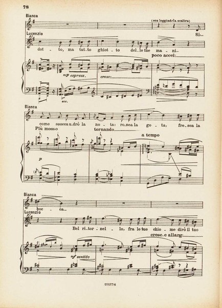 La bisbetica domata : quattro atti di Arturo Rossato (dalla commedia di G. Shakespeare) / per la musica di Mario Persico ; riduzione per canto e pianoforte di Mario Pilati