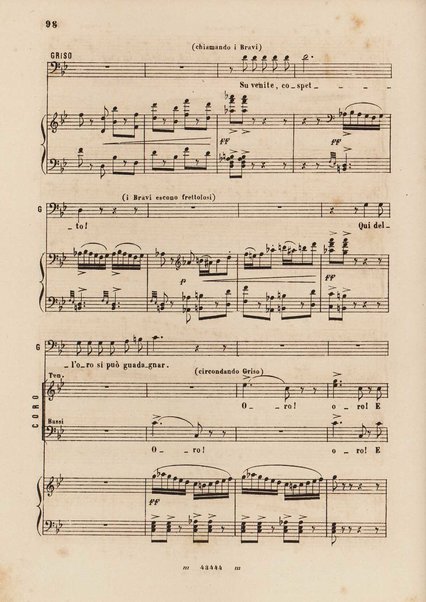 I promessi sposi : melodramma in 4 parti / musica di Amilcare Ponchielli ; riduzione per canto e pianoforte di V. H. Zavertal