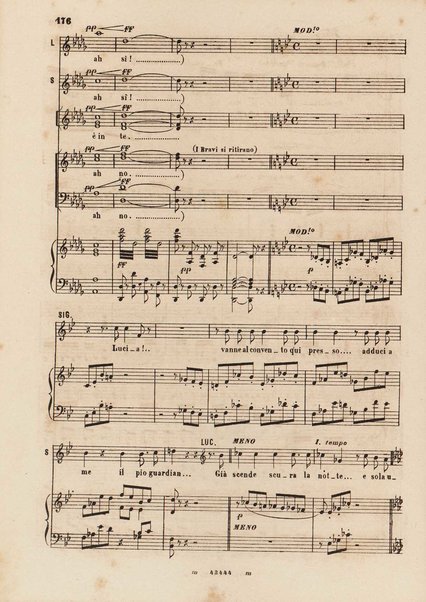 I promessi sposi : melodramma in 4 parti / musica di Amilcare Ponchielli ; riduzione per canto e pianoforte di V. H. Zavertal