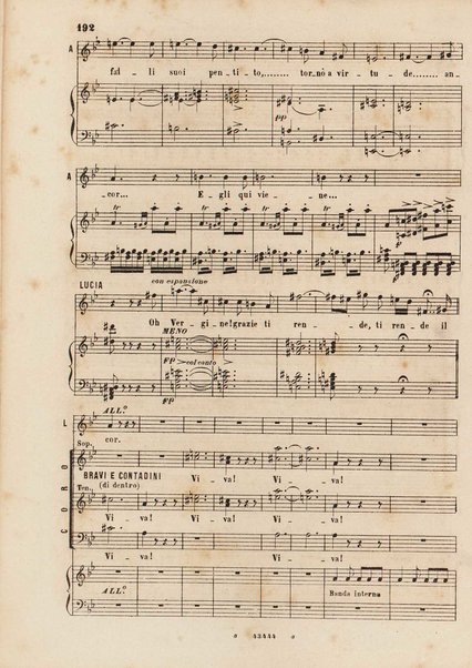 I promessi sposi : melodramma in 4 parti / musica di Amilcare Ponchielli ; riduzione per canto e pianoforte di V. H. Zavertal