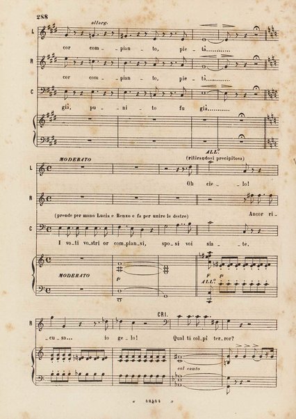 I promessi sposi : melodramma in 4 parti / musica di Amilcare Ponchielli ; riduzione per canto e pianoforte di V. H. Zavertal