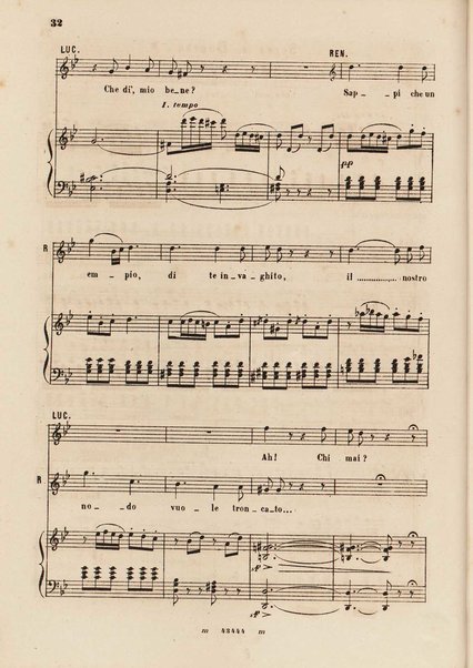 I promessi sposi : melodramma in 4 parti / musica di Amilcare Ponchielli ; riduzione per canto e pianoforte di V. H. Zavertal