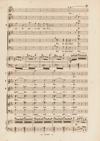 I promessi sposi : melodramma in 4 parti / musica di Amilcare Ponchielli ; riduzione per canto e pianoforte di V. H. Zavertal