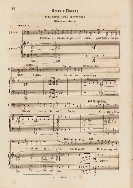 I promessi sposi : melodramma in 4 parti / musica di Amilcare Ponchielli ; riduzione per canto e pianoforte di V. H. Zavertal