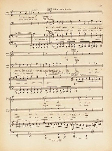 Le joueur : opéra en 4 actes et actes et 6 tableaux : op. 24 / Serge Prokofieff ; livret du compositeur tiré de la nouvelle de Dostoevsky ; version française de P. Spaak ; Deutsche Ueberstzung von Gustav v. Festenberg ; réduction pour chant et piano par l'auteur