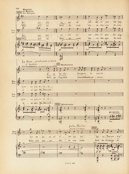 Le joueur : opéra en 4 actes et actes et 6 tableaux : op. 24 / Serge Prokofieff ; livret du compositeur tiré de la nouvelle de Dostoevsky ; version française de P. Spaak ; Deutsche Ueberstzung von Gustav v. Festenberg ; réduction pour chant et piano par l'auteur