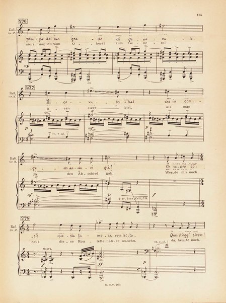 Le joueur : opéra en 4 actes et actes et 6 tableaux : op. 24 / Serge Prokofieff ; livret du compositeur tiré de la nouvelle de Dostoevsky ; version française de P. Spaak ; Deutsche Ueberstzung von Gustav v. Festenberg ; réduction pour chant et piano par l'auteur