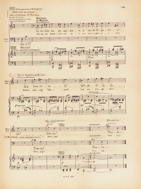 Le joueur : opéra en 4 actes et actes et 6 tableaux : op. 24 / Serge Prokofieff ; livret du compositeur tiré de la nouvelle de Dostoevsky ; version française de P. Spaak ; Deutsche Ueberstzung von Gustav v. Festenberg ; réduction pour chant et piano par l'auteur