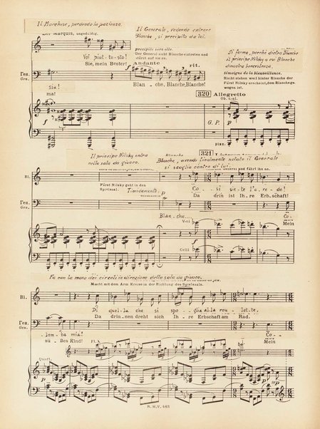 Le joueur : opéra en 4 actes et actes et 6 tableaux : op. 24 / Serge Prokofieff ; livret du compositeur tiré de la nouvelle de Dostoevsky ; version française de P. Spaak ; Deutsche Ueberstzung von Gustav v. Festenberg ; réduction pour chant et piano par l'auteur