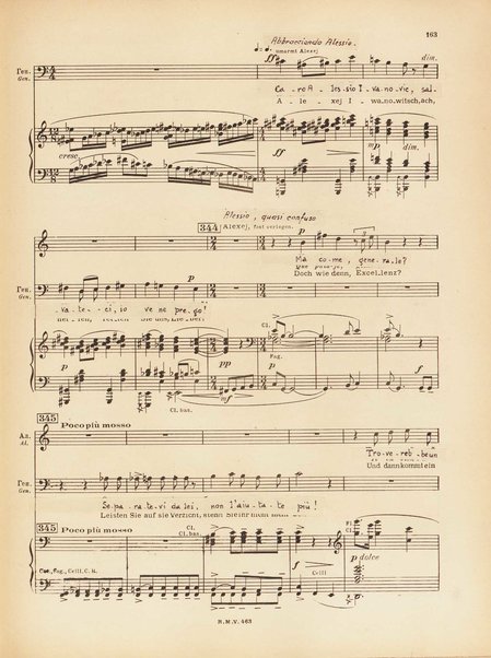 Le joueur : opéra en 4 actes et actes et 6 tableaux : op. 24 / Serge Prokofieff ; livret du compositeur tiré de la nouvelle de Dostoevsky ; version française de P. Spaak ; Deutsche Ueberstzung von Gustav v. Festenberg ; réduction pour chant et piano par l'auteur