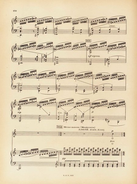 Le joueur : opéra en 4 actes et actes et 6 tableaux : op. 24 / Serge Prokofieff ; livret du compositeur tiré de la nouvelle de Dostoevsky ; version française de P. Spaak ; Deutsche Ueberstzung von Gustav v. Festenberg ; réduction pour chant et piano par l'auteur