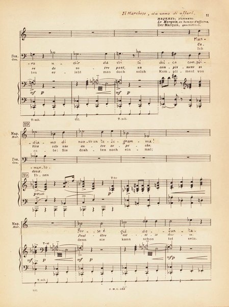 Le joueur : opéra en 4 actes et actes et 6 tableaux : op. 24 / Serge Prokofieff ; livret du compositeur tiré de la nouvelle de Dostoevsky ; version française de P. Spaak ; Deutsche Ueberstzung von Gustav v. Festenberg ; réduction pour chant et piano par l'auteur