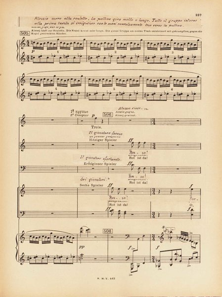 Le joueur : opéra en 4 actes et actes et 6 tableaux : op. 24 / Serge Prokofieff ; livret du compositeur tiré de la nouvelle de Dostoevsky ; version française de P. Spaak ; Deutsche Ueberstzung von Gustav v. Festenberg ; réduction pour chant et piano par l'auteur