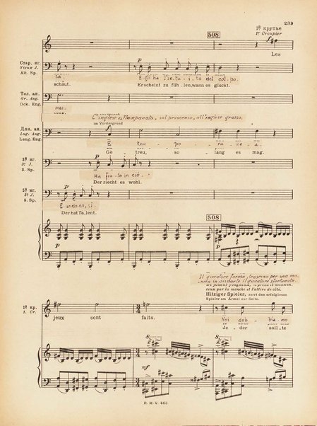 Le joueur : opéra en 4 actes et actes et 6 tableaux : op. 24 / Serge Prokofieff ; livret du compositeur tiré de la nouvelle de Dostoevsky ; version française de P. Spaak ; Deutsche Ueberstzung von Gustav v. Festenberg ; réduction pour chant et piano par l'auteur