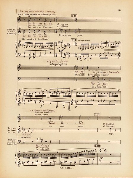 Le joueur : opéra en 4 actes et actes et 6 tableaux : op. 24 / Serge Prokofieff ; livret du compositeur tiré de la nouvelle de Dostoevsky ; version française de P. Spaak ; Deutsche Ueberstzung von Gustav v. Festenberg ; réduction pour chant et piano par l'auteur