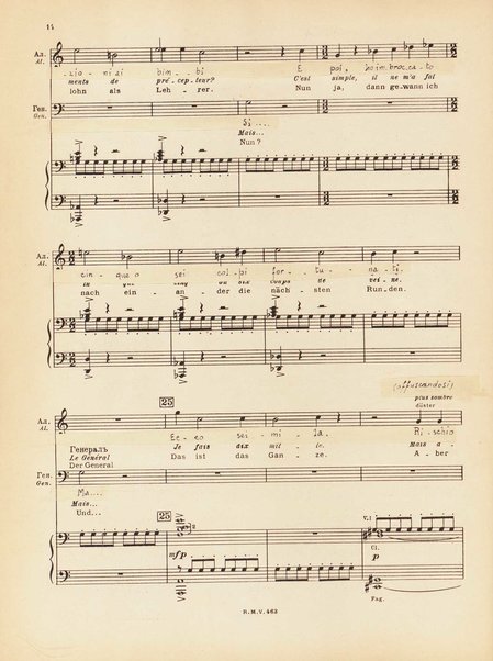 Le joueur : opéra en 4 actes et actes et 6 tableaux : op. 24 / Serge Prokofieff ; livret du compositeur tiré de la nouvelle de Dostoevsky ; version française de P. Spaak ; Deutsche Ueberstzung von Gustav v. Festenberg ; réduction pour chant et piano par l'auteur