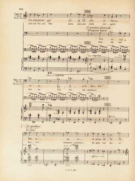 Le joueur : opéra en 4 actes et actes et 6 tableaux : op. 24 / Serge Prokofieff ; livret du compositeur tiré de la nouvelle de Dostoevsky ; version française de P. Spaak ; Deutsche Ueberstzung von Gustav v. Festenberg ; réduction pour chant et piano par l'auteur