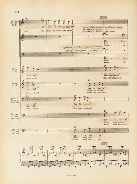 Le joueur : opéra en 4 actes et actes et 6 tableaux : op. 24 / Serge Prokofieff ; livret du compositeur tiré de la nouvelle de Dostoevsky ; version française de P. Spaak ; Deutsche Ueberstzung von Gustav v. Festenberg ; réduction pour chant et piano par l'auteur