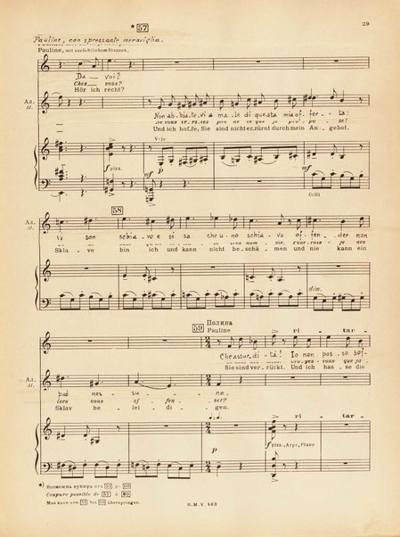 Le joueur : opéra en 4 actes et actes et 6 tableaux : op. 24 / Serge Prokofieff ; livret du compositeur tiré de la nouvelle de Dostoevsky ; version française de P. Spaak ; Deutsche Ueberstzung von Gustav v. Festenberg ; réduction pour chant et piano par l'auteur