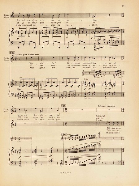 Le joueur : opéra en 4 actes et actes et 6 tableaux : op. 24 / Serge Prokofieff ; livret du compositeur tiré de la nouvelle de Dostoevsky ; version française de P. Spaak ; Deutsche Ueberstzung von Gustav v. Festenberg ; réduction pour chant et piano par l'auteur