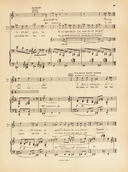 Le joueur : opéra en 4 actes et actes et 6 tableaux : op. 24 / Serge Prokofieff ; livret du compositeur tiré de la nouvelle de Dostoevsky ; version française de P. Spaak ; Deutsche Ueberstzung von Gustav v. Festenberg ; réduction pour chant et piano par l'auteur
