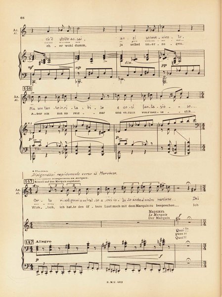 Le joueur : opéra en 4 actes et actes et 6 tableaux : op. 24 / Serge Prokofieff ; livret du compositeur tiré de la nouvelle de Dostoevsky ; version française de P. Spaak ; Deutsche Ueberstzung von Gustav v. Festenberg ; réduction pour chant et piano par l'auteur