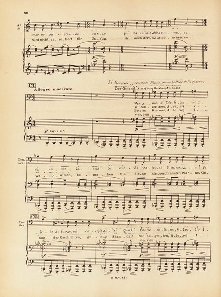 Le joueur : opéra en 4 actes et actes et 6 tableaux : op. 24 / Serge Prokofieff ; livret du compositeur tiré de la nouvelle de Dostoevsky ; version française de P. Spaak ; Deutsche Ueberstzung von Gustav v. Festenberg ; réduction pour chant et piano par l'auteur