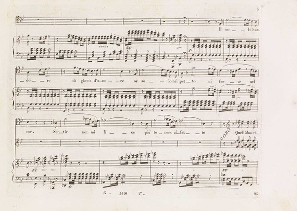 Chiara di Rosembergh : melodramma in due atti / posto in musica dal M.⁰ Luigi Ricci