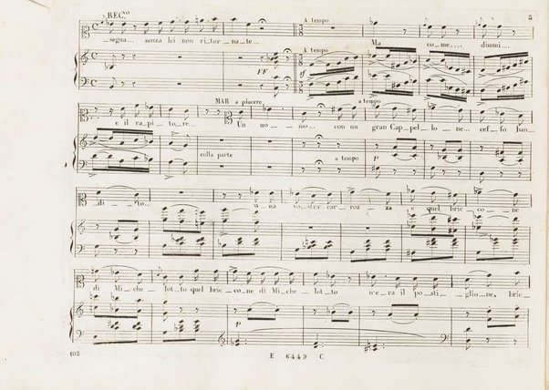 Chiara di Rosembergh : melodramma in due atti / posto in musica dal M.⁰ Luigi Ricci