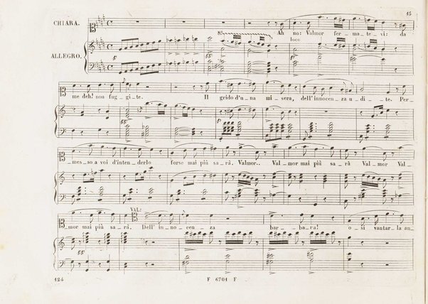 Chiara di Rosembergh : melodramma in due atti / posto in musica dal M.⁰ Luigi Ricci