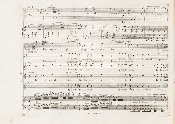 Chiara di Rosembergh : melodramma in due atti / posto in musica dal M.⁰ Luigi Ricci