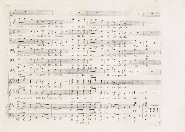 Chiara di Rosembergh : melodramma in due atti / posto in musica dal M.⁰ Luigi Ricci