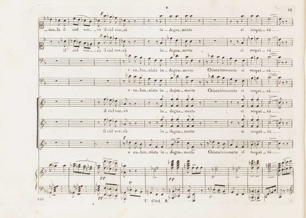 Chiara di Rosembergh : melodramma in due atti / posto in musica dal M.⁰ Luigi Ricci